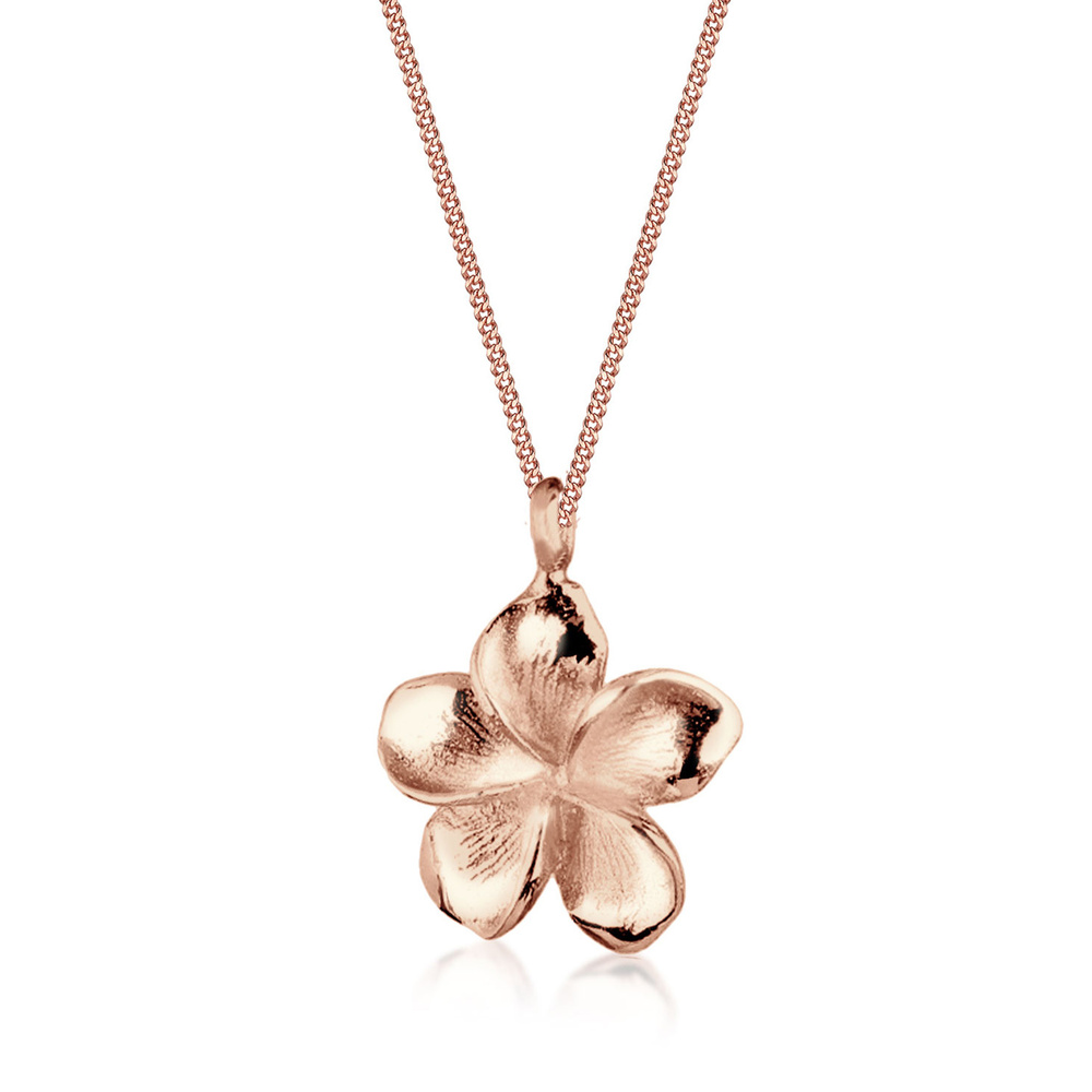Elli Elli Collier Femme Pendentif Frangipanier - (925/1000) Argent Bijoux