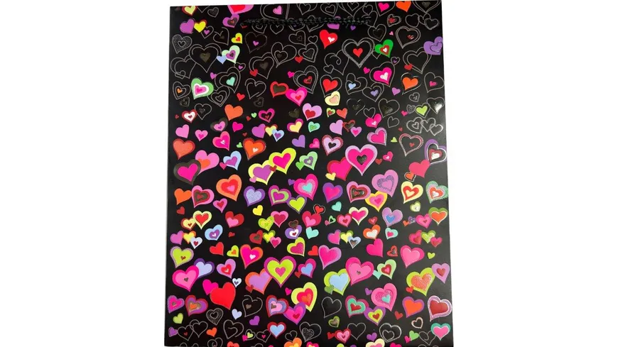 BOCK Geschenktüte gross Herzen 33x26x13,5 sortiert