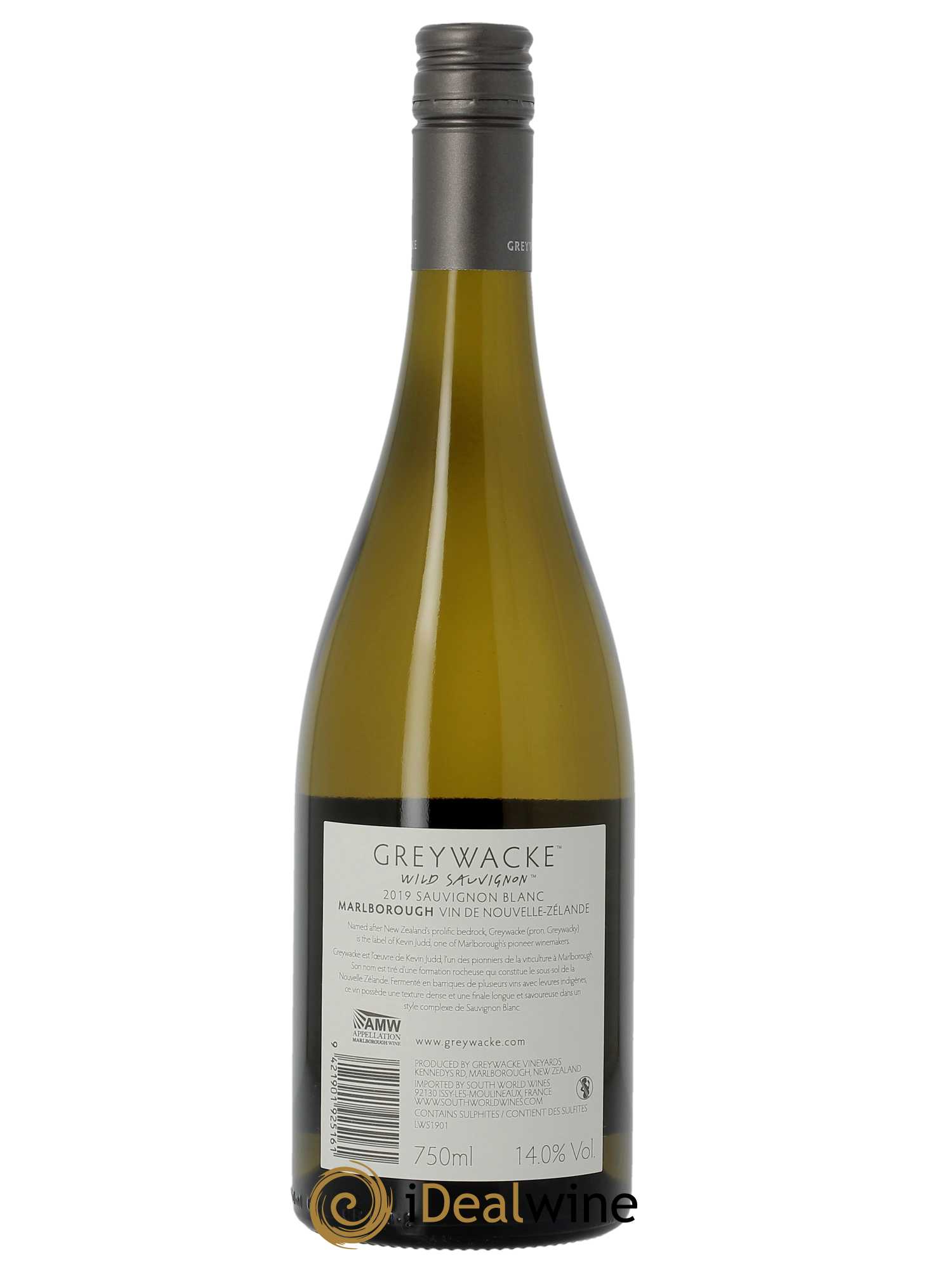 Marlborough Greywacke Wild Sauvignon  2019 - Lot de 1 Bouteille