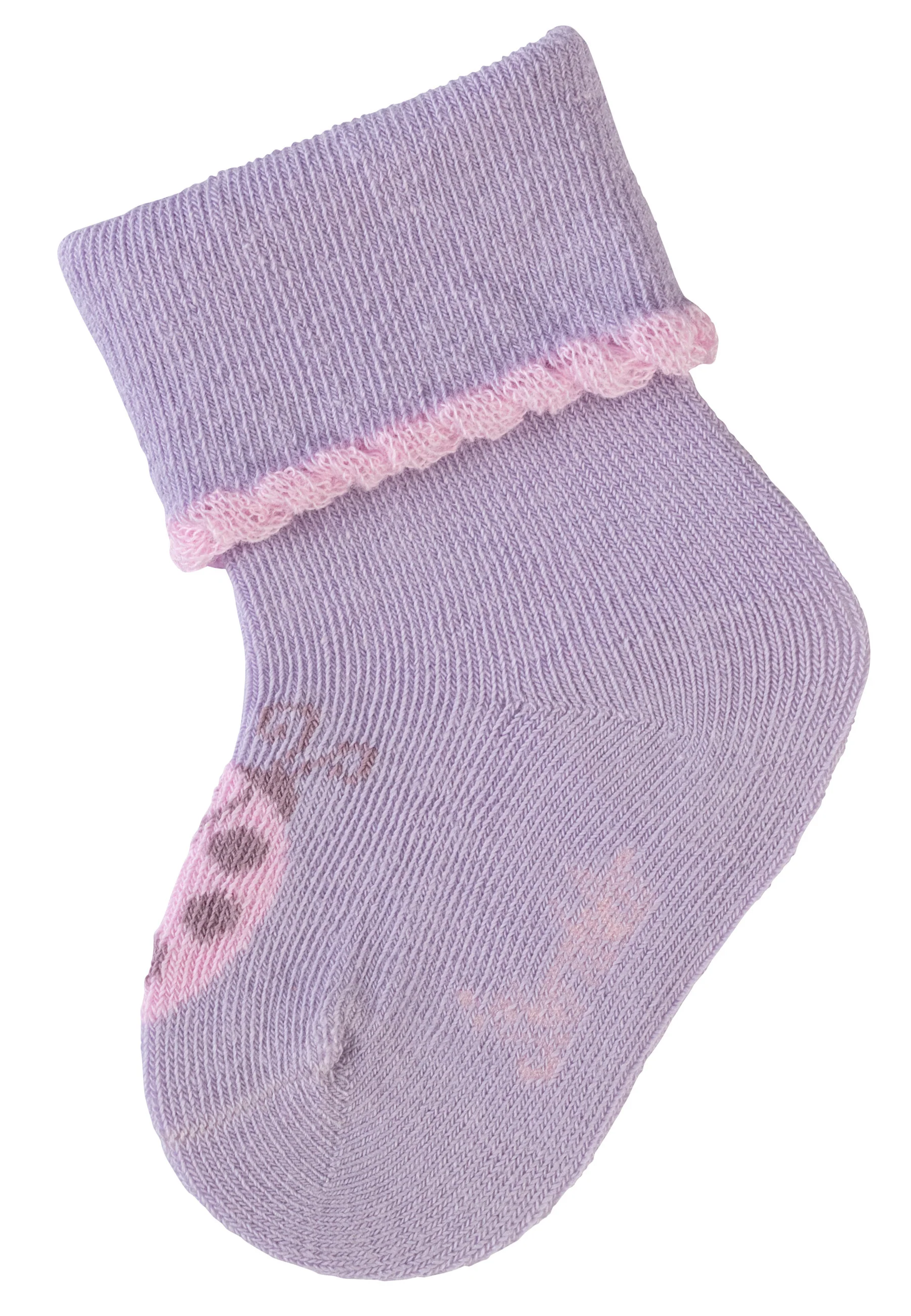 Socken im 3er Pack mit Motiv Maus in versch. Farben
