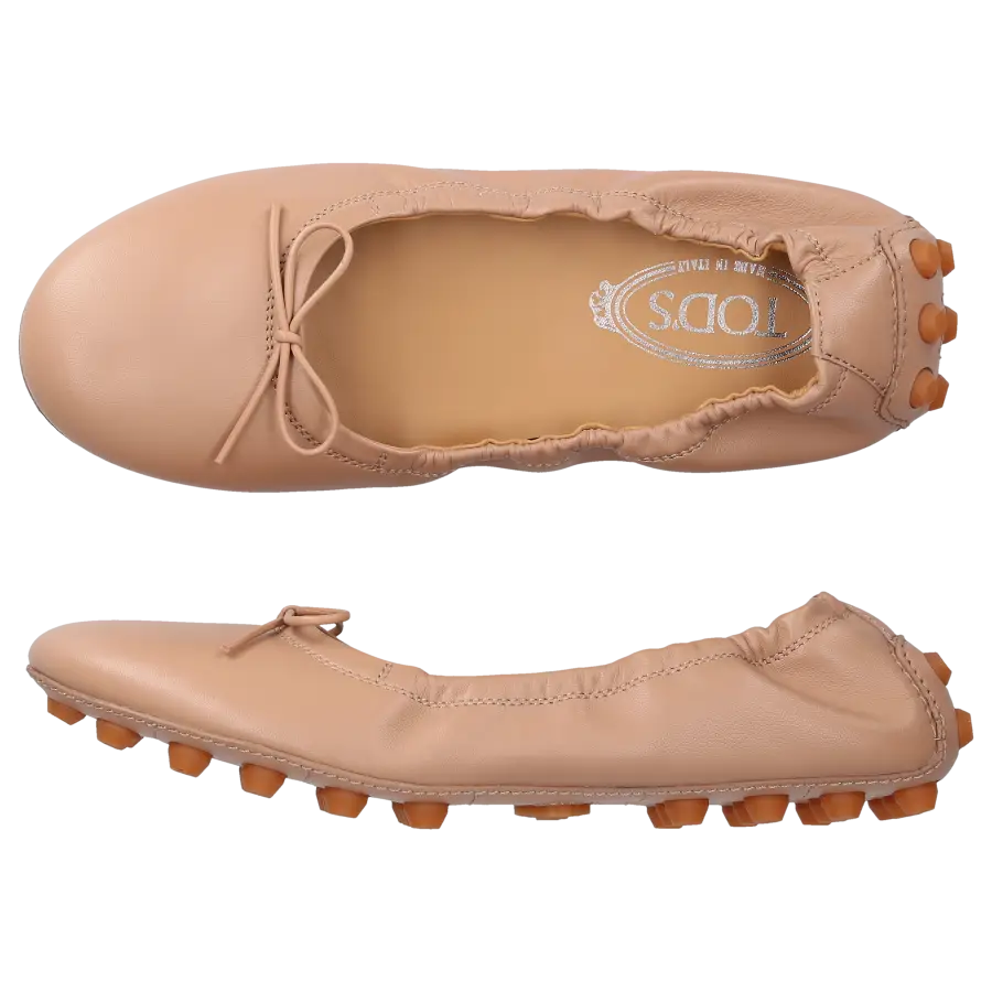 Tod's - Ballerinas BUBBLE Kalbsleder - beige