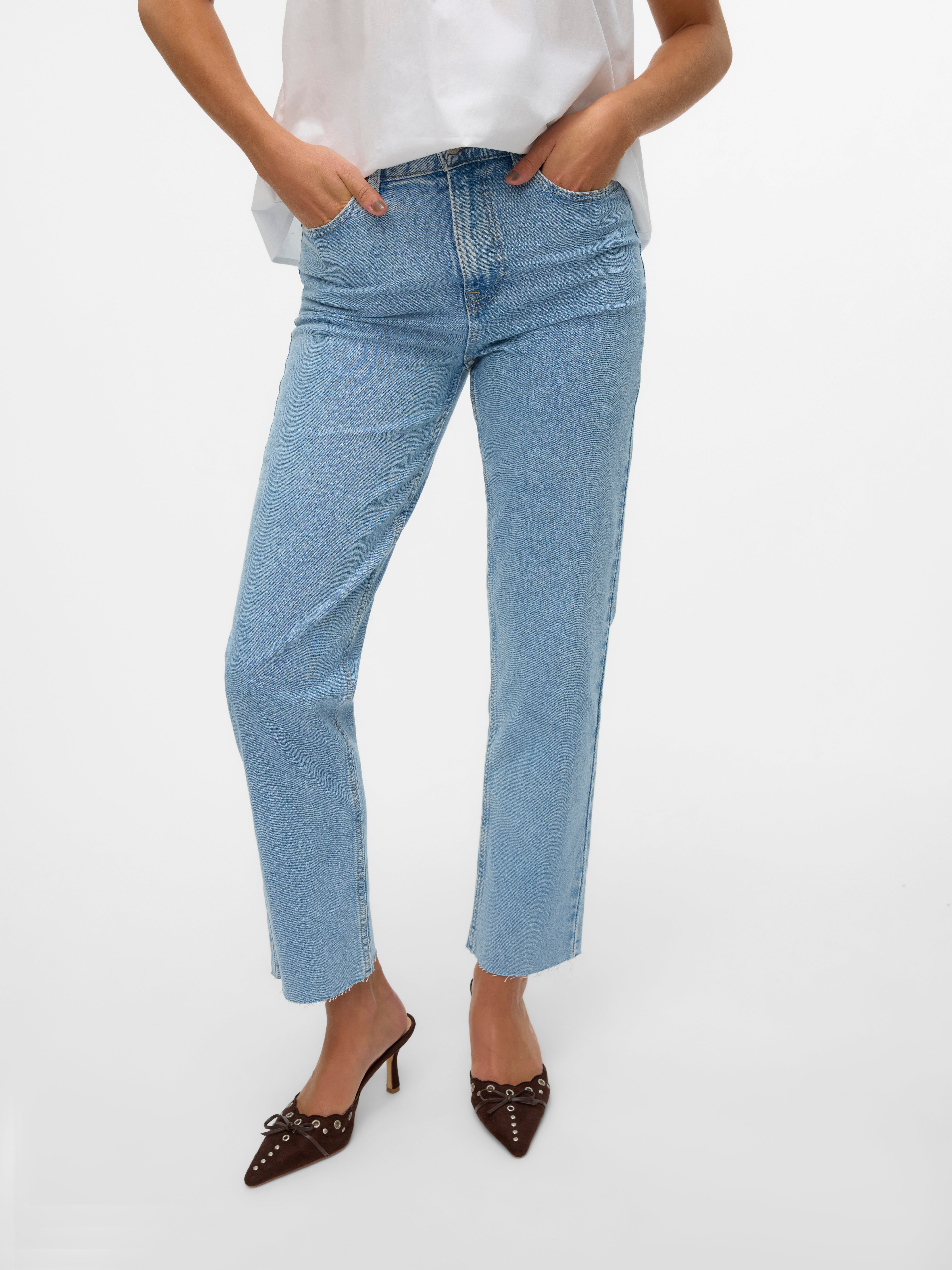 VMCALIA Hohe Taille Gerade geschnitten Jeans