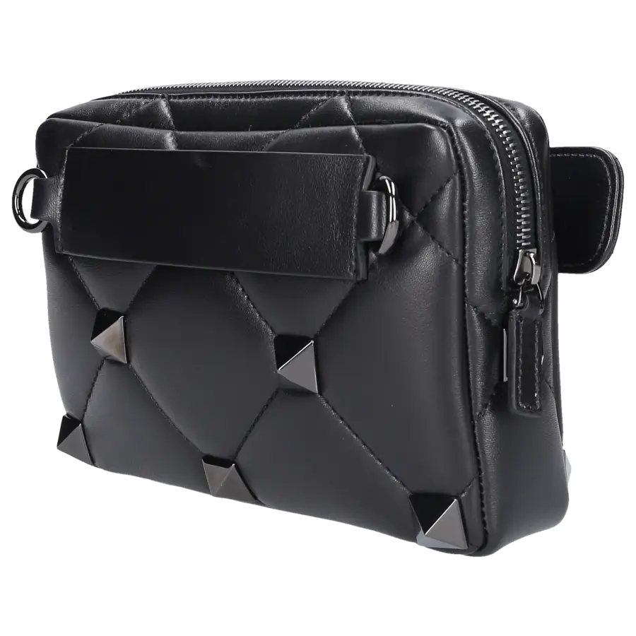 Valentino Garavani - Crossbody ROMAN STUD Nappaleder - schwarz