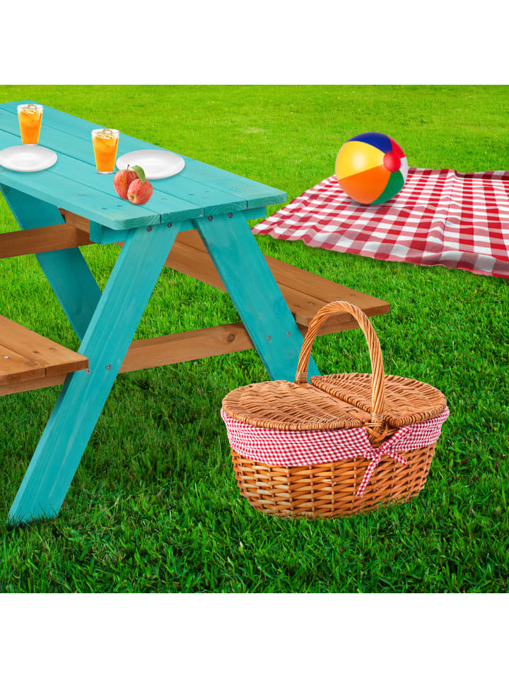relaxdays Kindersitzgruppe in Grau/ Natur - (B)90 x (H)51 x (T)78 cm günstig kaufen onesize