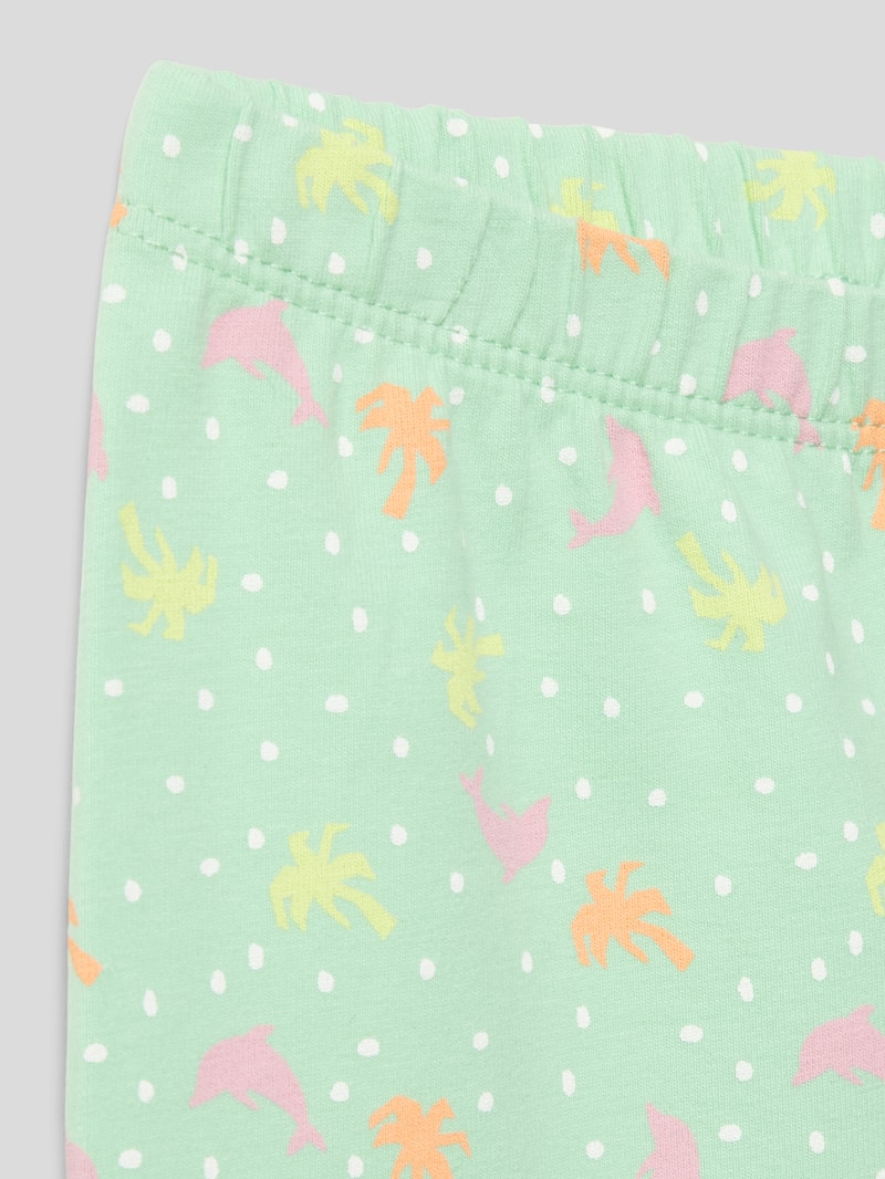 Leggings mit Allover-Print in mint