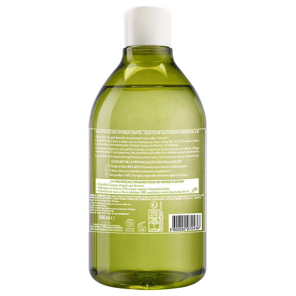 La Provençale La Douche Hydratante Senteur Savon de Marseille Gel Douche Bio