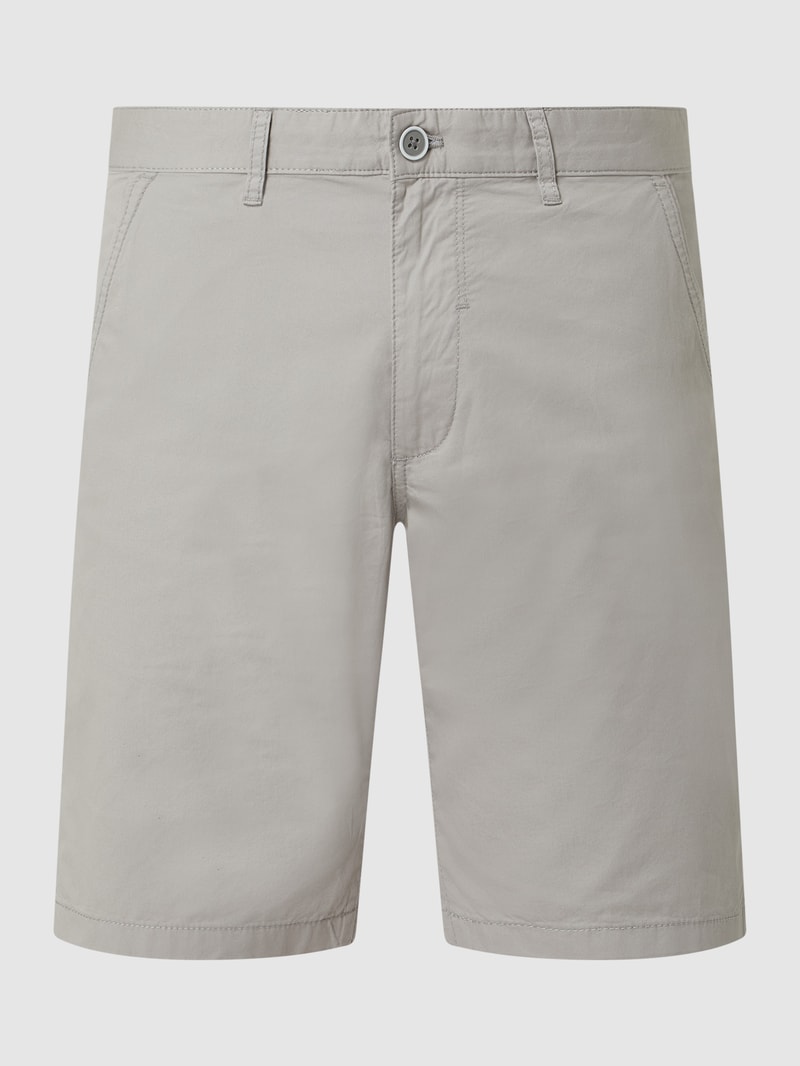Chino-Shorts aus Baumwolle in hellgrau