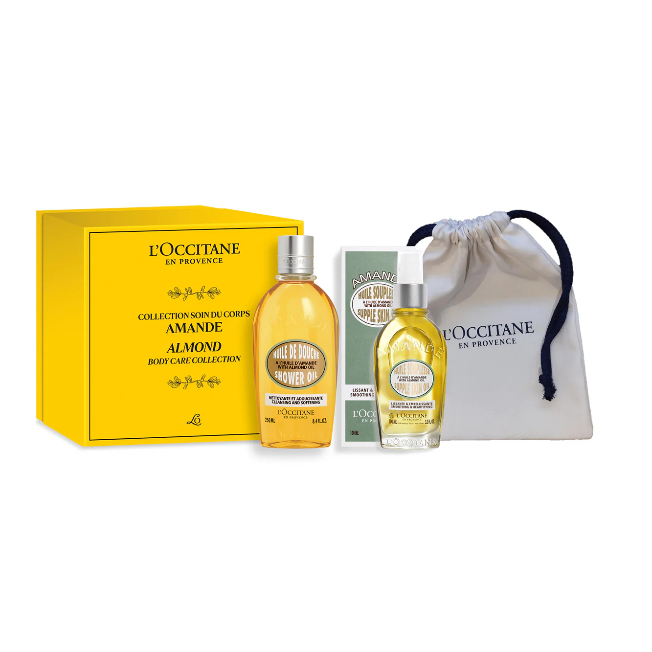 Amande Almond Kit - Set za tijelo, Ulje za tuširanje, Ulje za tijelo