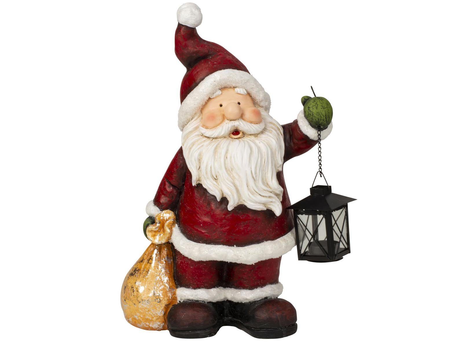 Mel-O-Design Weihnachtsmann 5904 Weihnachtsmann stehend mit Laterne (1 St), Teelichhalter