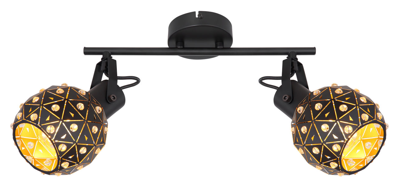 Globo Lighting - JODIE - Strahler Metall schwarz matt, 2x E27