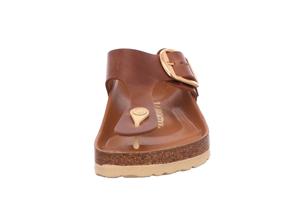 BIRKENSTOCK Pantoletten braun Gizeh Big Buckle[Zehensteg]