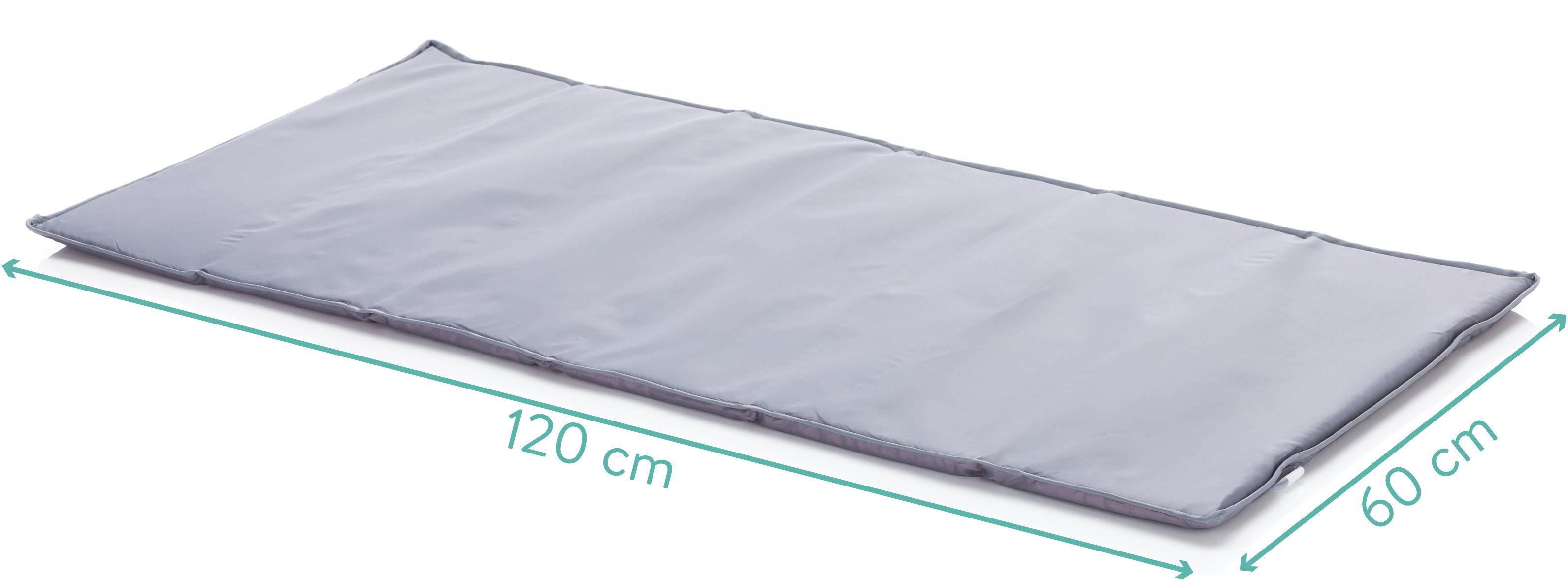 Fillikid Baby-Reisebett Standard grau melange, Inklusive Transporttasche