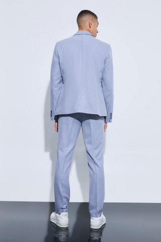 Karierter Slim-Fit Blazer mit Overlay-Detail