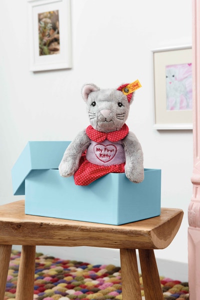 My first Steiff Knister-Katze in Geschenkbox