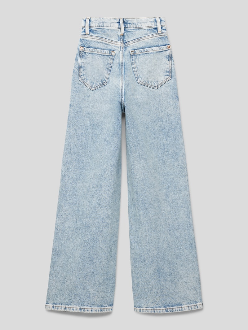 Jeans mit Knopfverschluss in blau