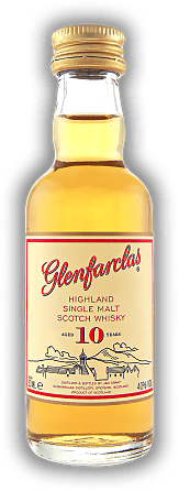 Glenfarclas 10 Years Single Malt Whisky 0,05 Liter Glenfarclas 10 Years Single Malt Whisky 0,05 Liter Wunderbar glatt - ein ausgezeichneter Aperitif. Alter 10 J. - 0,05	 Liter - Vol 40%