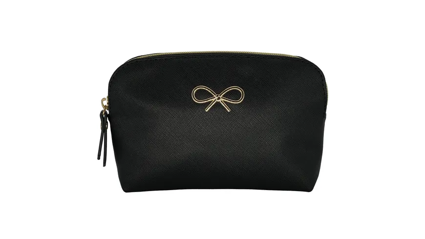 Soapland Manoù Schminktasche in Lederoptik schwarz