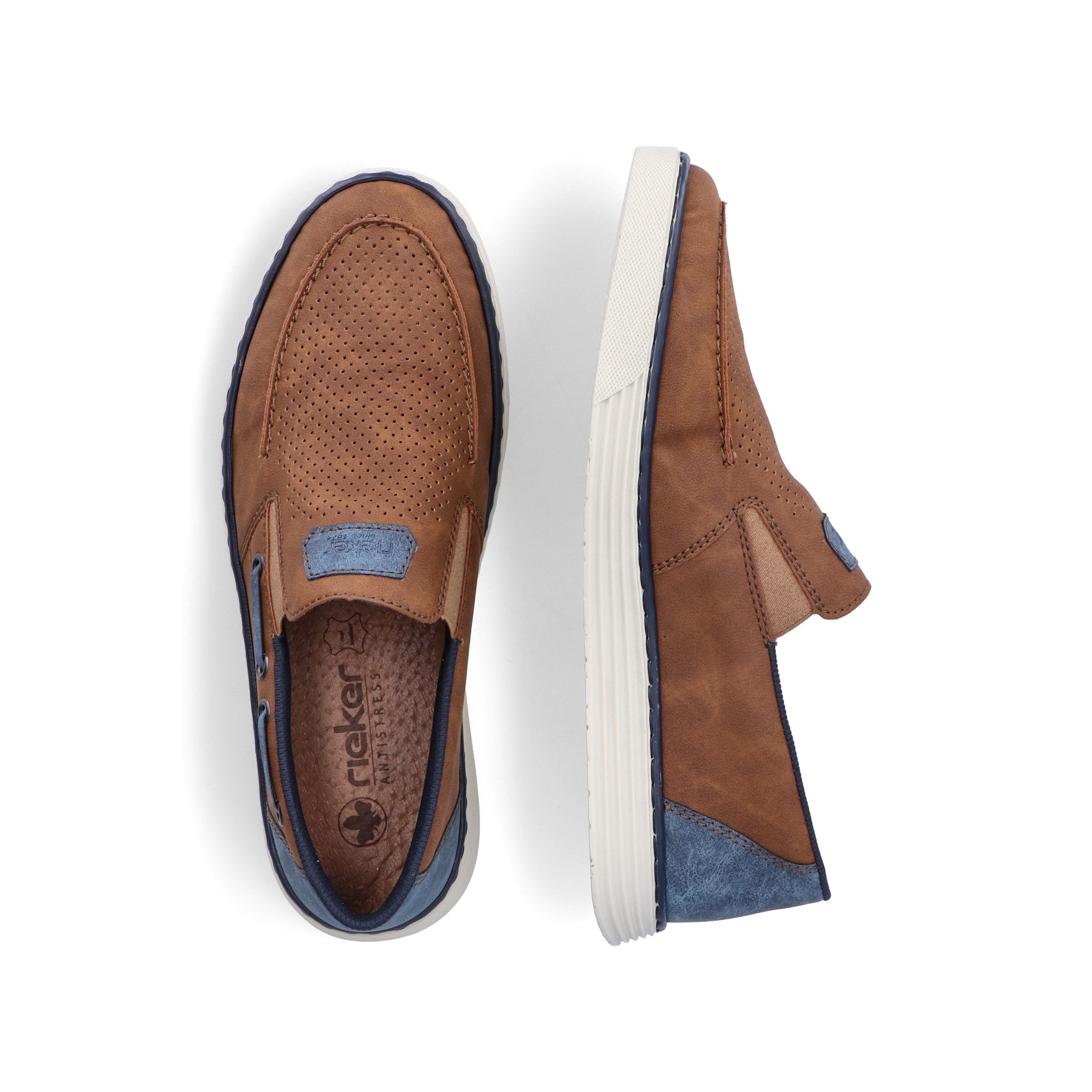 Rieker Herren Slipper holzbraun