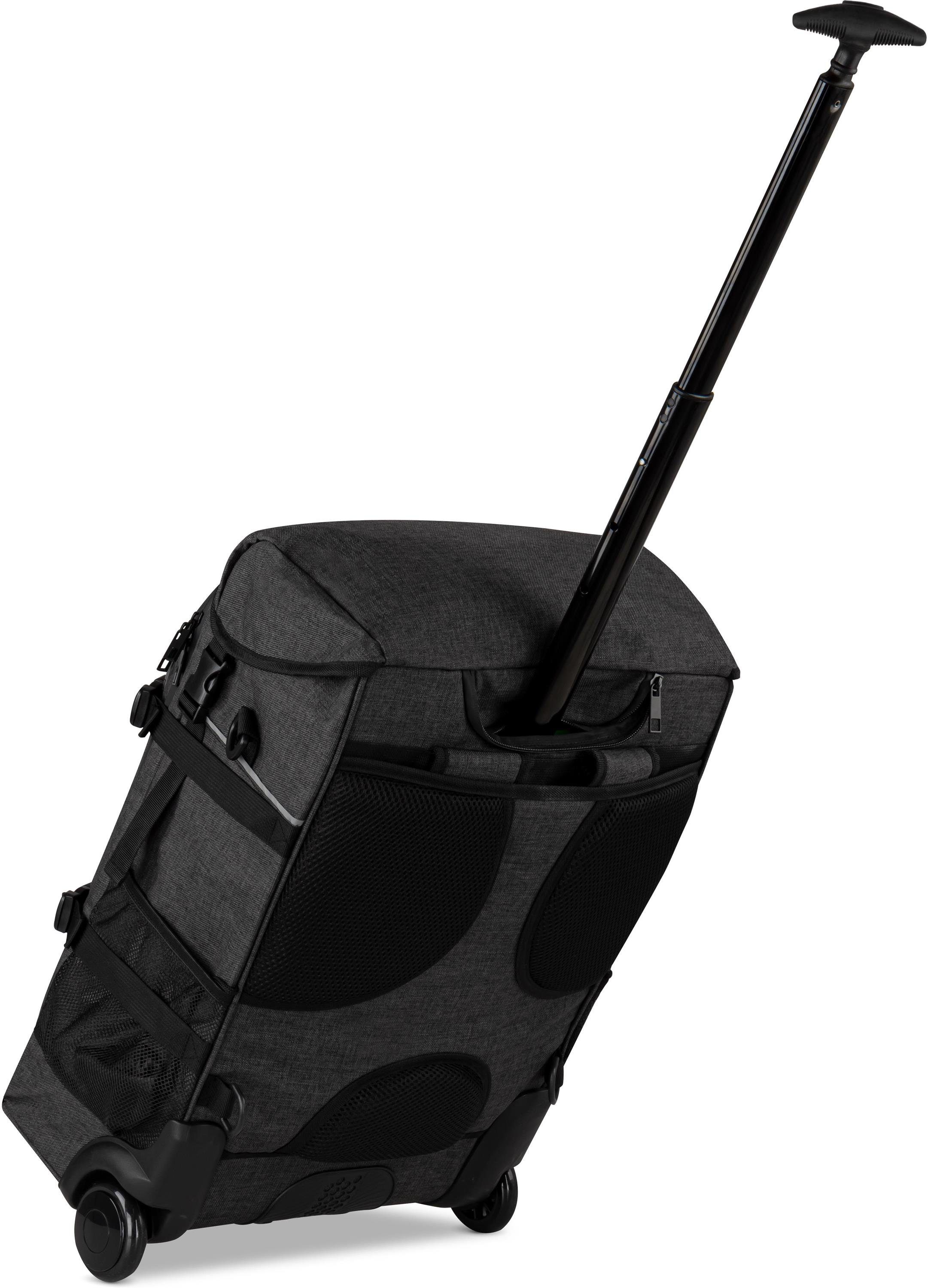 normani Reisetasche Rucksack-Trolley Handgepäck Nara, Reisetasche 3-in-1 in Handgepäckgröße