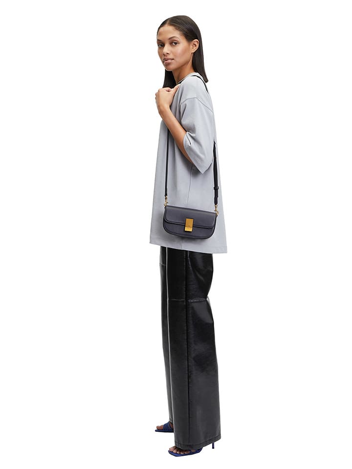 LIEBESKIND BERLIN Leder-Umhängetasche in Dunkelblau - (B)22 x (H)11 x (T)3,5 cm günstig kaufen onesize