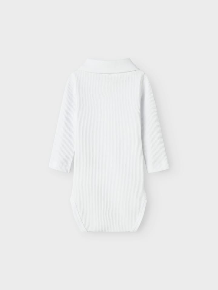 name it Hemdbody NBMFRIMAN LS POLO BODY in bright white/Logo günstig kaufen
