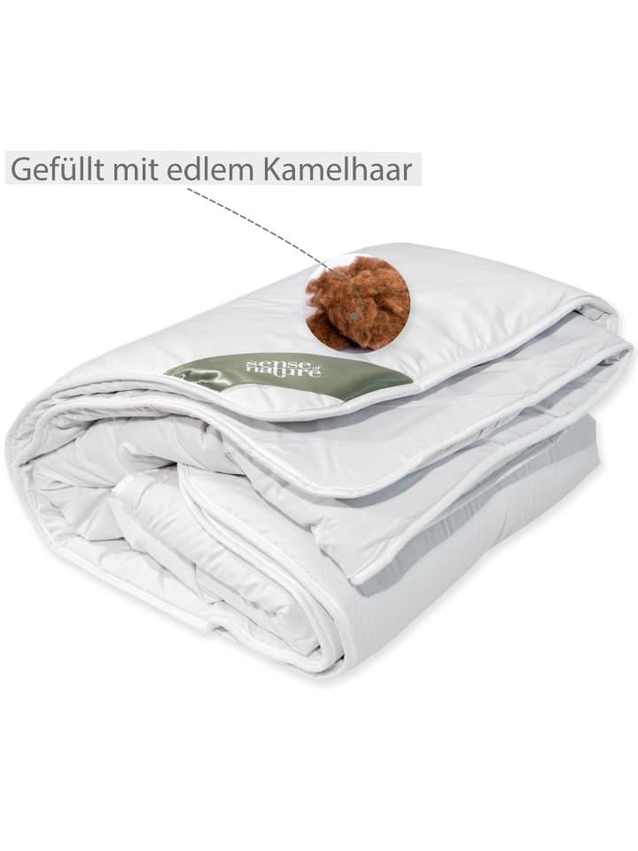 sense of nature Camel Naturhaar Bettdecke warm in weiß günstig kaufen