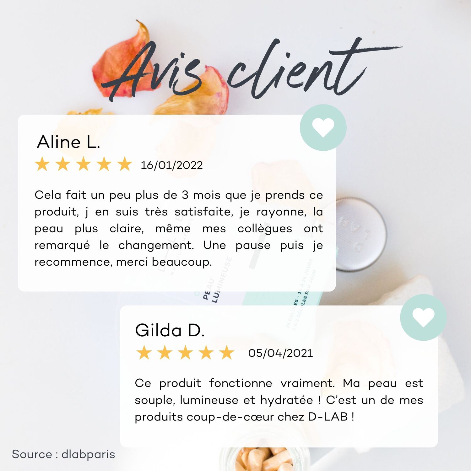 d-lab nutricosmetics Complexe Peau Lumineuse Peau Saine et Lumineuse