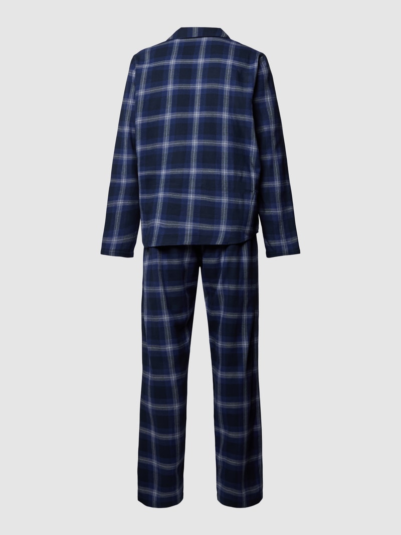 Pyjama mit Brusttasche in marineblau