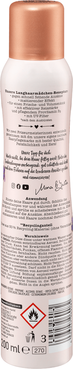 Trockenshampoo, 200 ml
