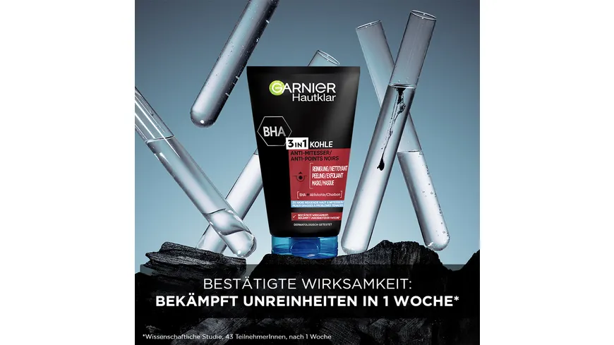Garnier Hautklar 3in1 Anti Mitesser für fettige, zu Mitessern neigenden Haut 150 ml