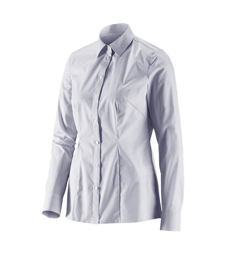 e.s. Business Bluse cotton stretch, Damen reg. fit