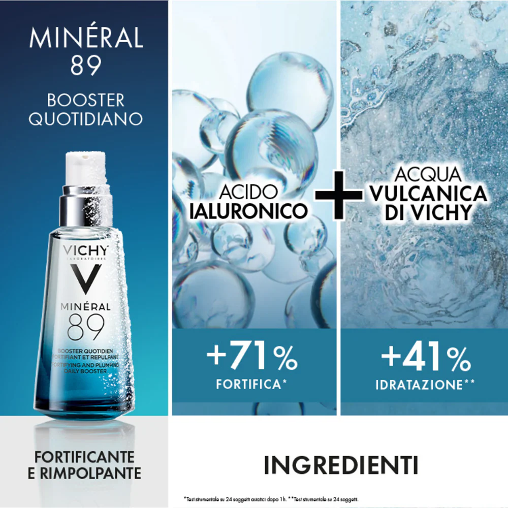 Mineral 89 Hydration Boost -lahjasetti, jossa Mineral 89 -seerumi + Mineral 89 -voide - Kosteuttava lahjasetti, Kosteuttava kasvoseerumi
