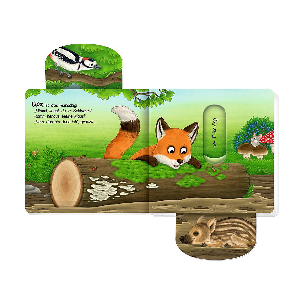 Komm heraus, kleine Maus! Bist du im Wald