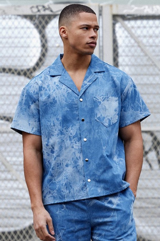 Kastiges Denim-Hemd