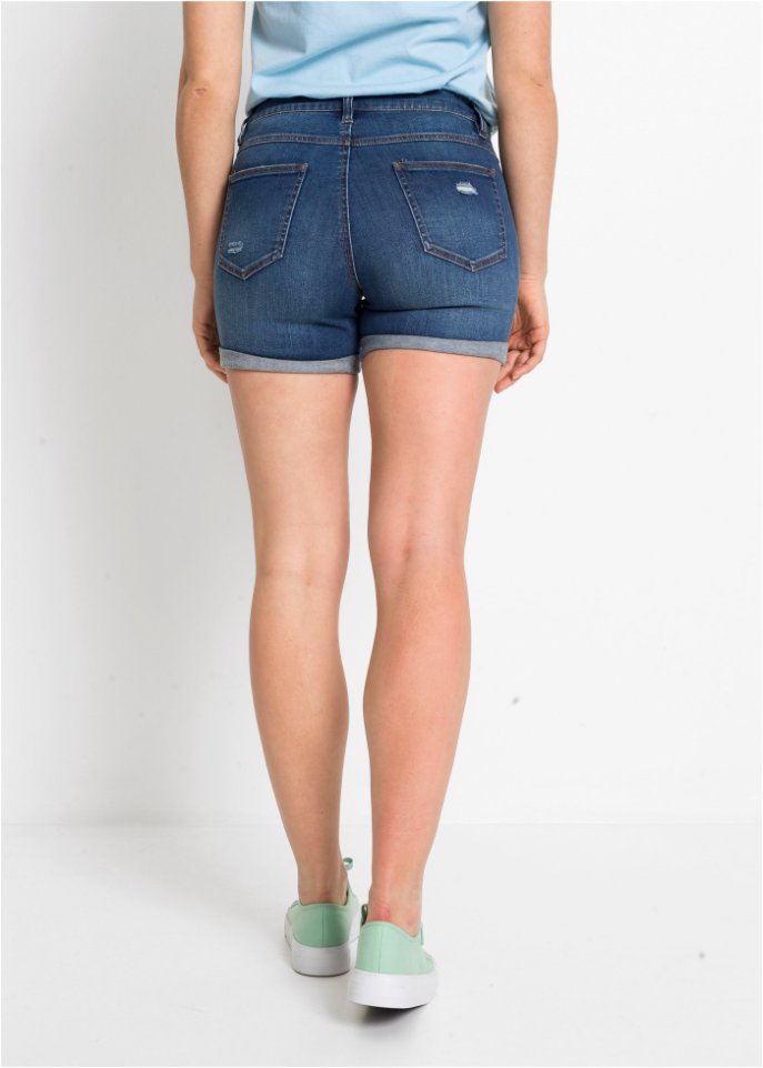 Jeans-Shorts mit Destroy- Effekten