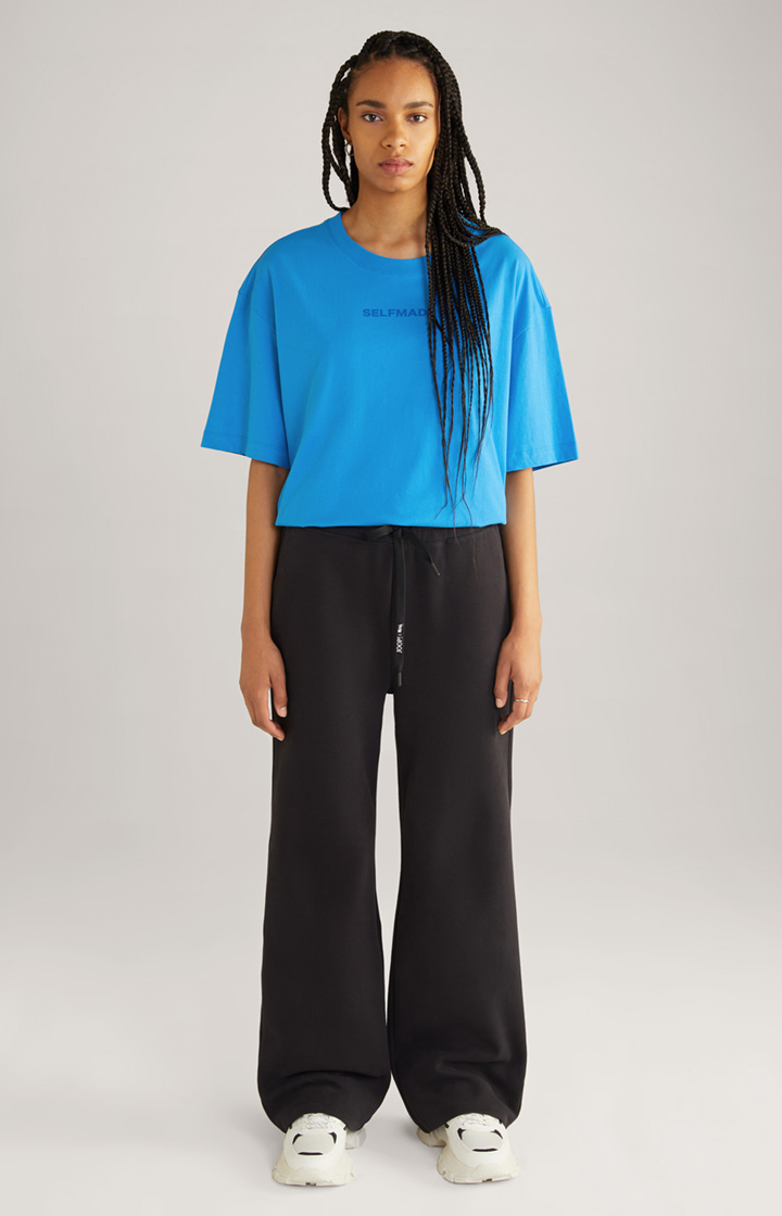 Unisex-Baumwoll-T-Shirt in Blau