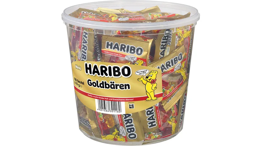 Haribo Fruchtgummi Goldbären Minis Runddose 1000 g