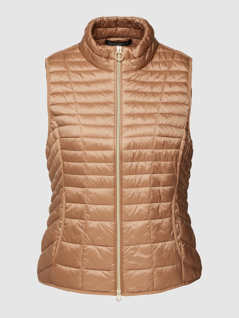 Outdoor-Weste in Stepp-Optik Modell 'Turt' in camel