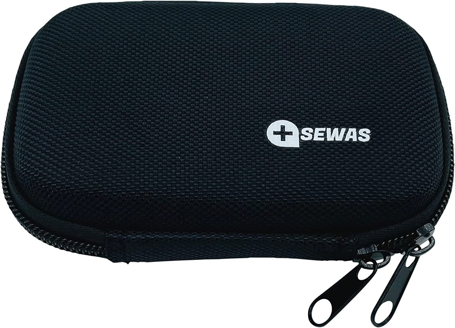 SEWAS Diabetic Care Aufbewahrungstasche Tasche Hardcase Gürteltasche Freestyle Libre Messgerät 3, Gürtelschlaufe, Stoßfest, passgenau, wasserabweisend