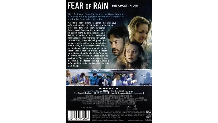Fear of Rain - Die Angst in dir