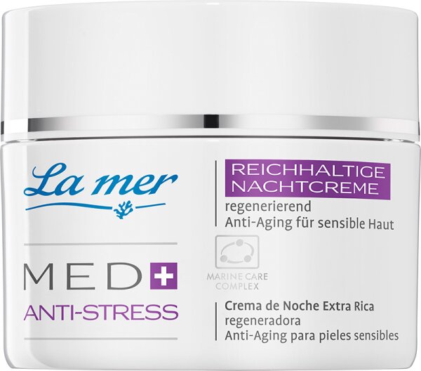 La mer Cuxhaven Med+ Anti-Stress Reichhaltige Nachtcreme