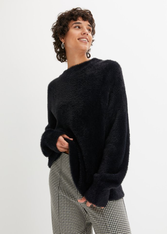 Pullover mit Hairy-knit