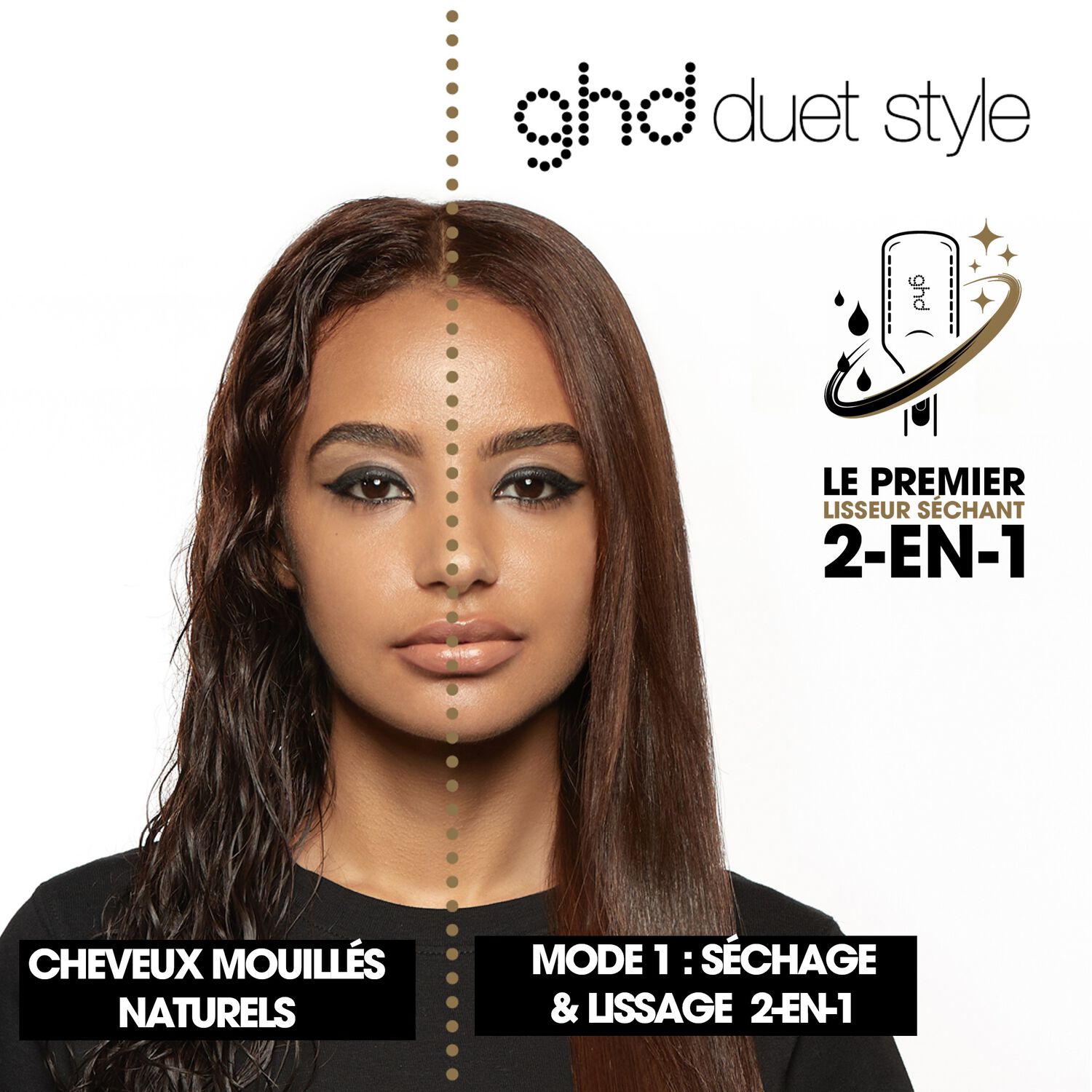 GHD Lisseur Séchant Duet Style Blanc Lisseur 2-en-1
