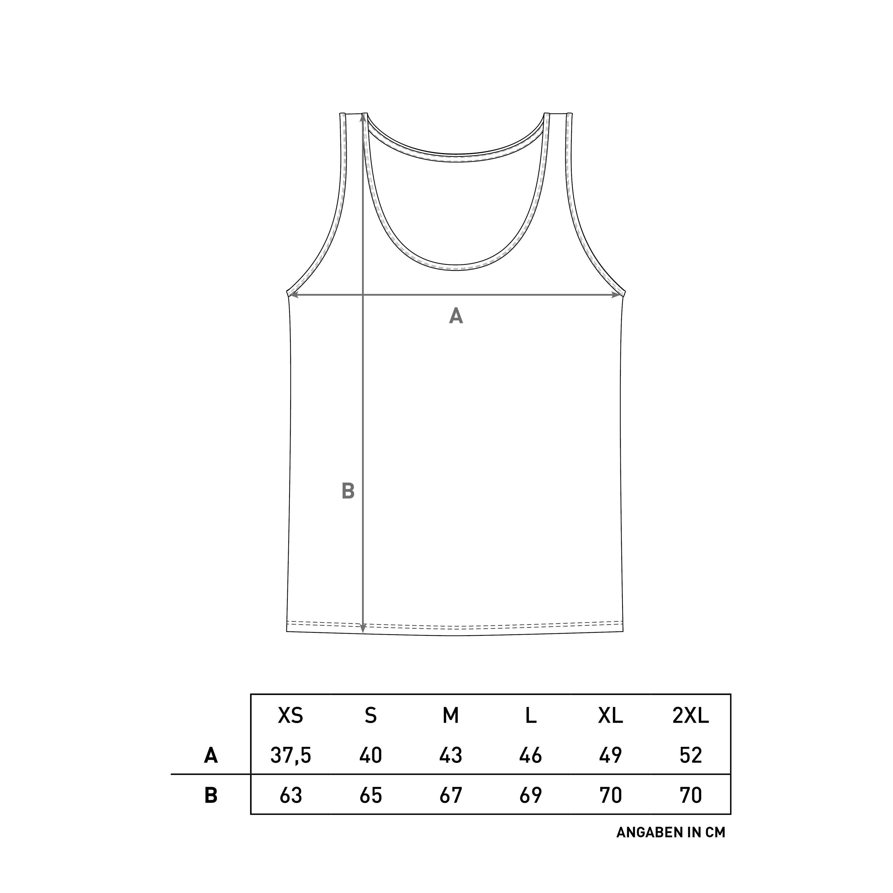 Damen Tank Top Schriftzug weiß