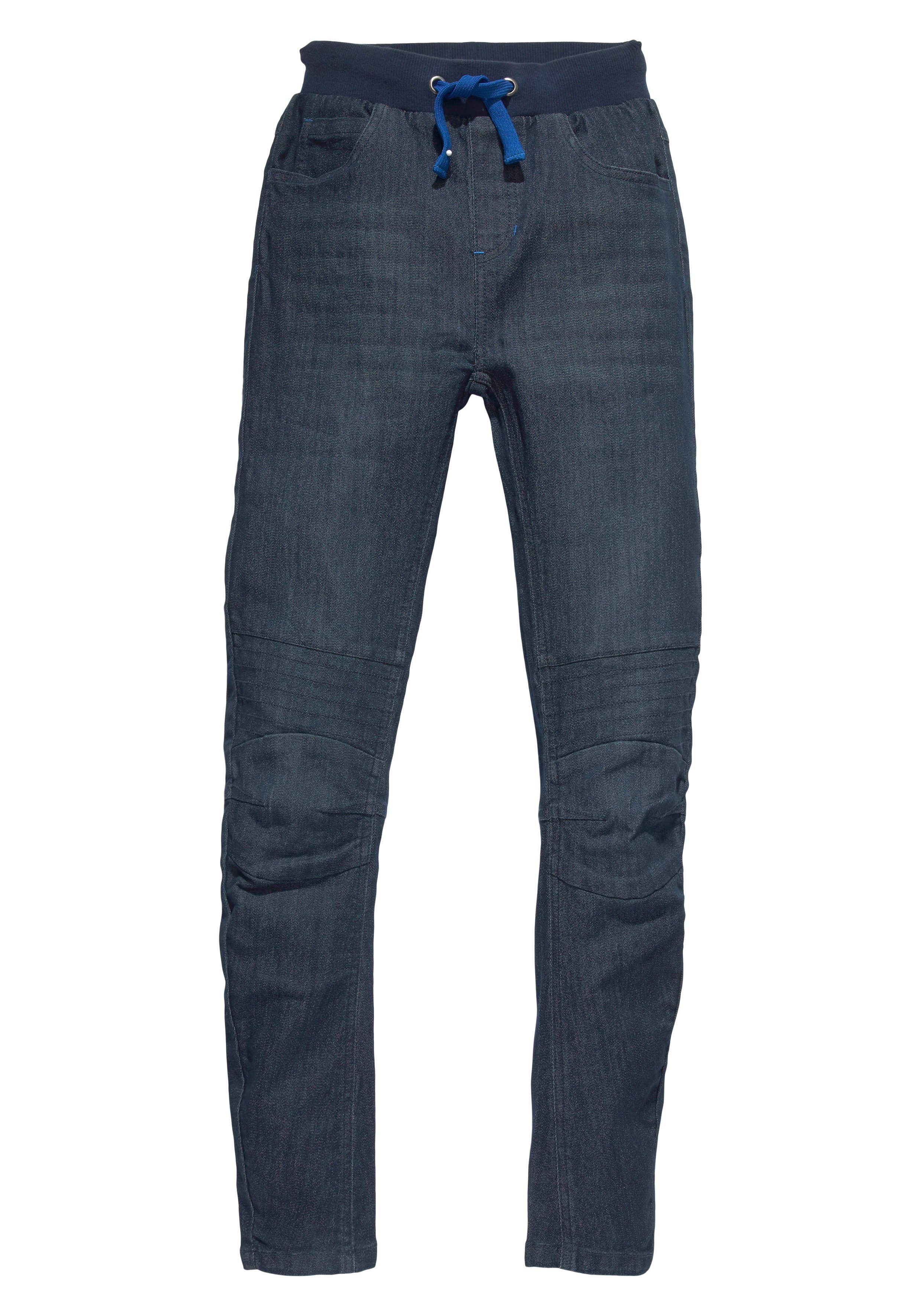 Chiemsee Schlupfjeans mit Teilungsnähten und schmalem Bein