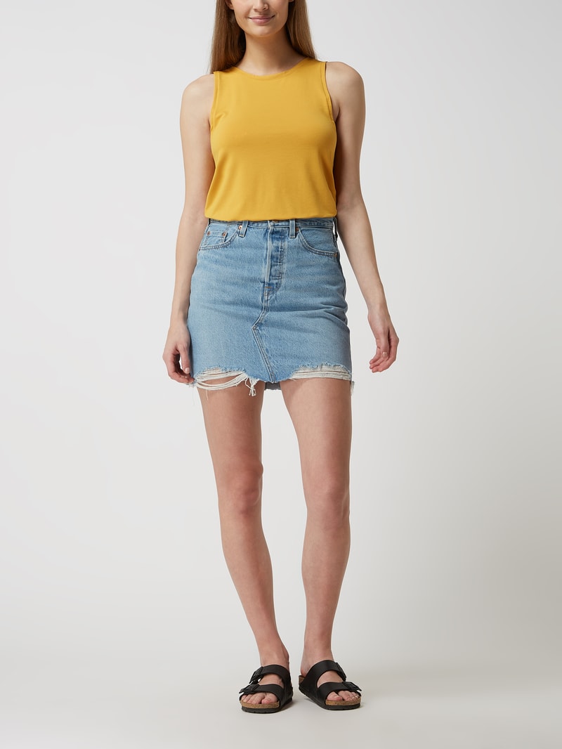 Top aus Modalmischung in orange