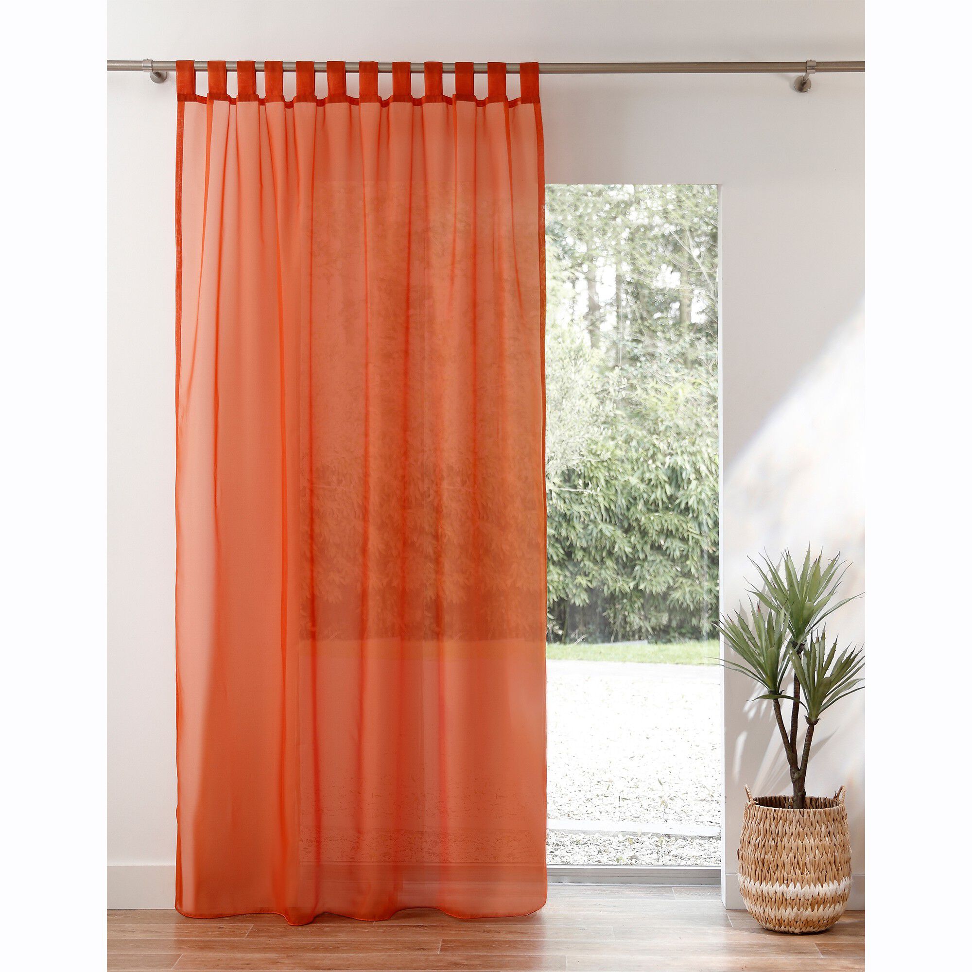 Panneau voile uni finition pattes