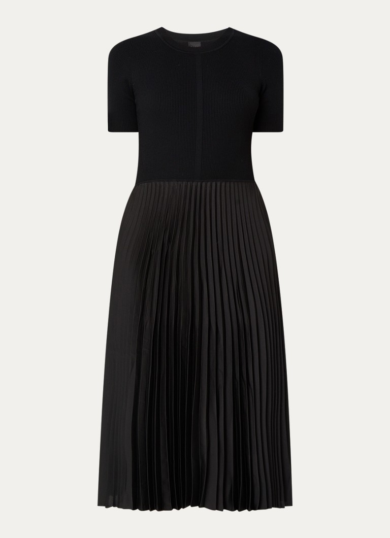 Rochie midi plisată cu model Fadri de la HUGO BOSS