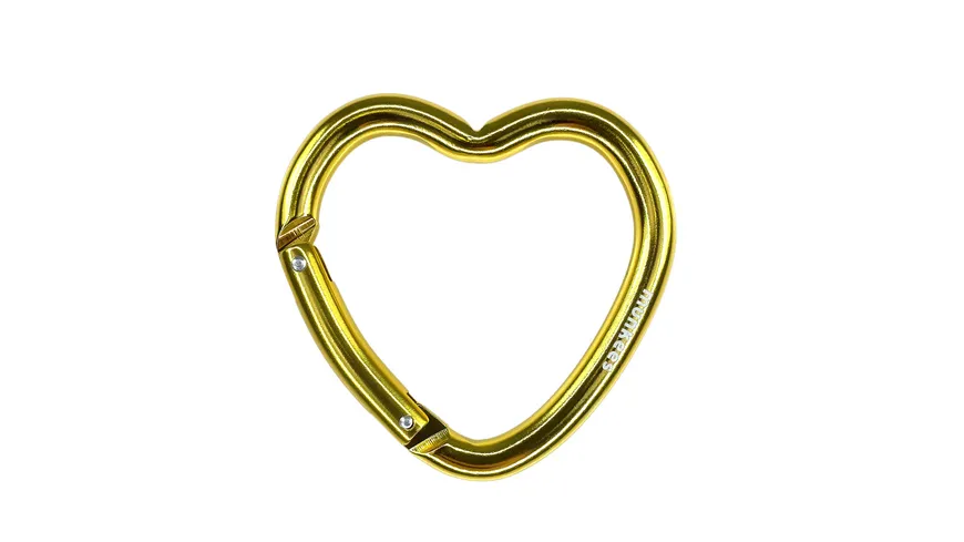 munkees Herz-Karabiner Gold