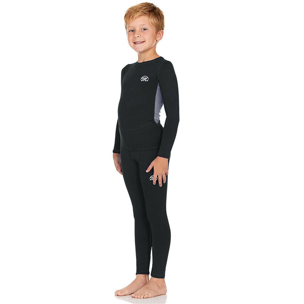 MEETYOO Thermounterhemd Kinder Thermo Set Wärmende Unterwäsche für kalte Tage bei (Jugendliche Kinder Thermounterhose Thermounterhemd, Fleece Skiunterwäsche) Thermo Unterhemd und Unterhose